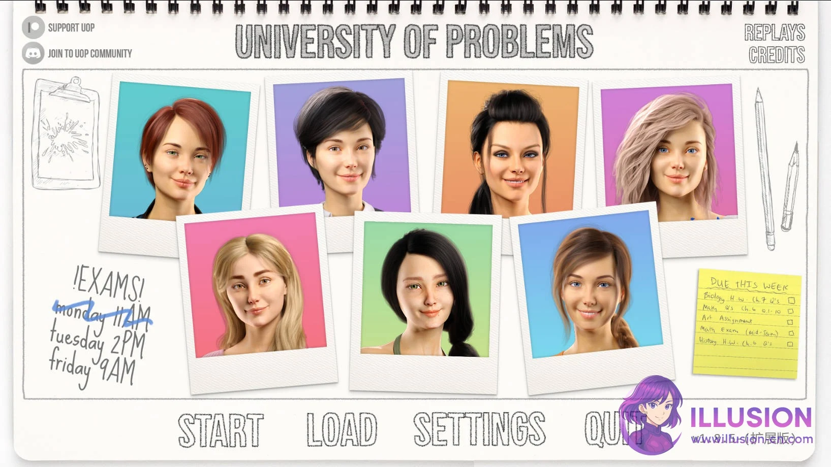 大学问题 学院恋情 [PC] / University of Problems (v1.8.5扩展版/汉化) [FM/WY 13.5G] 😏