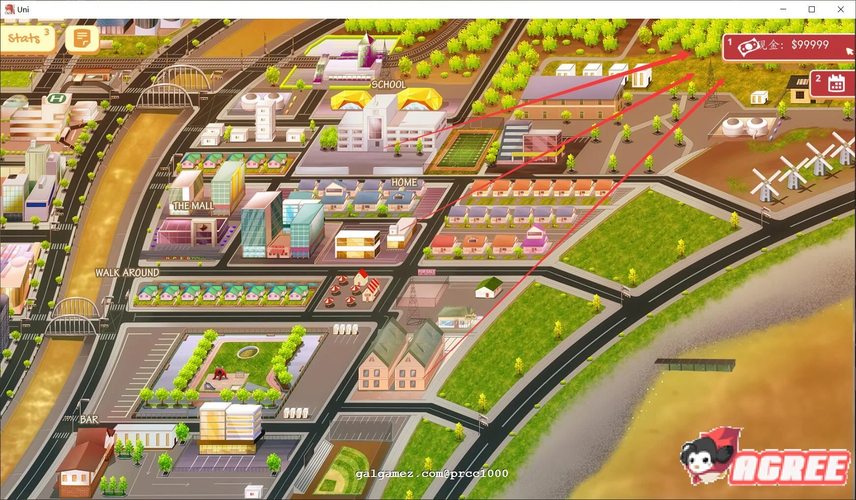 【高自由度SLG/汉化/步兵】大学生活-Uni V0.30.87 精翻汉化作弊版【PC+安卓/2G/3月更新】 畅玩游戏 预览第12张