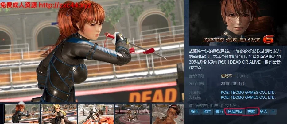 死或生6:DOA6 中文版+升级档+存档+16项修改器【新作】【32G】 畅玩游戏 预览第2张-XACG动漫资源社——中文ACG动漫游戏社区
