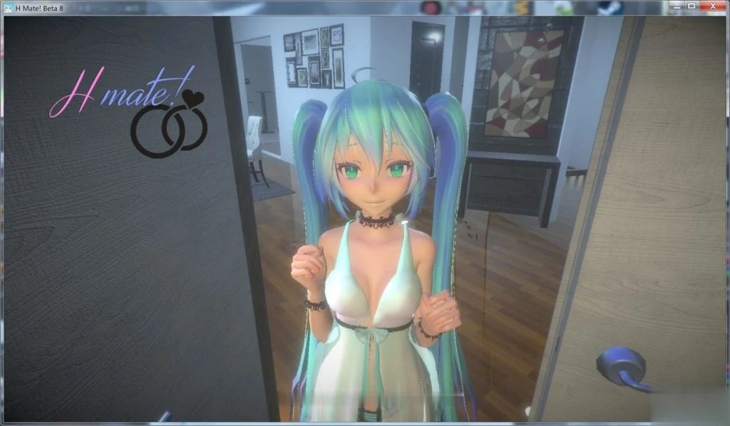 3.5G/全动态互动 初音新妻伴侣miku H mate V8.0更新版【约会+换装+事件】