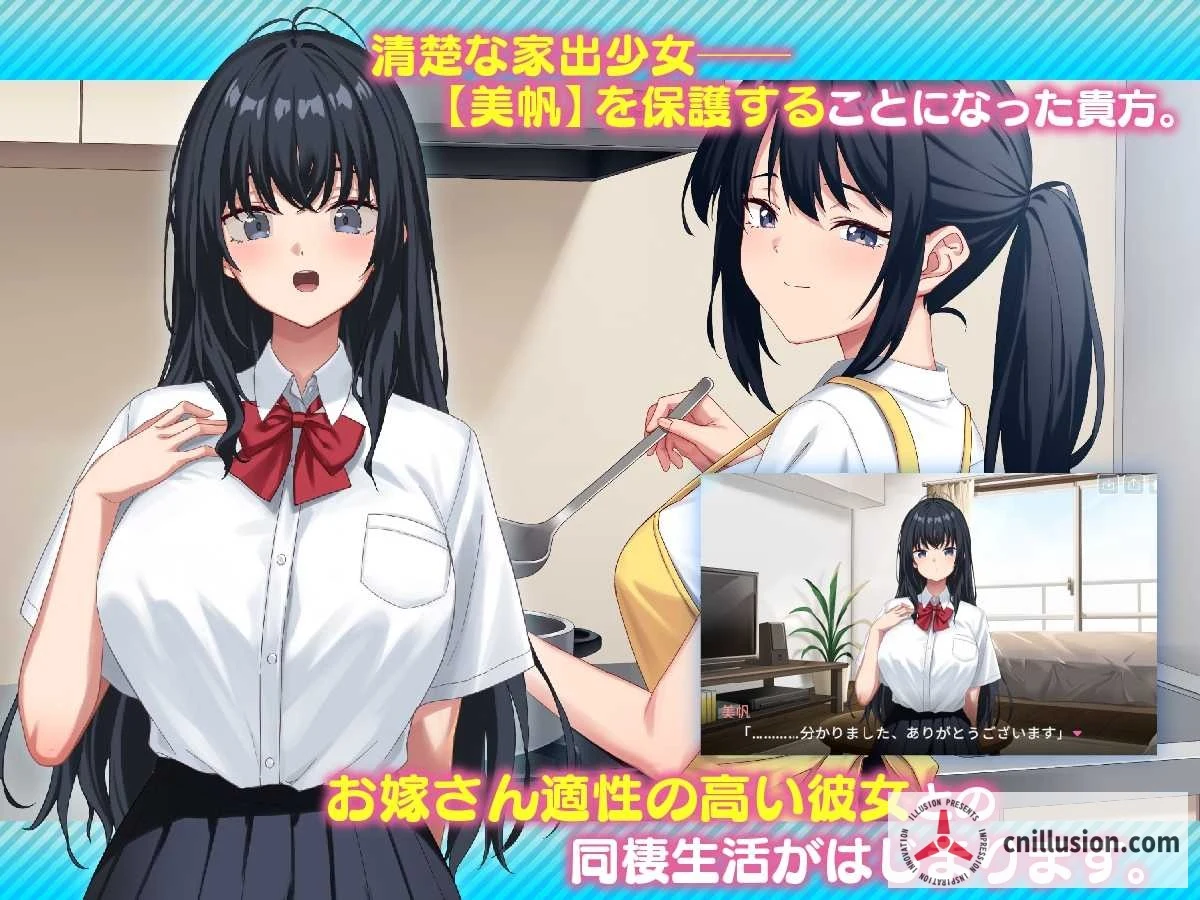 捡到离家出走的女孩，家出娘拾いました [SLG / PC / 汉化 / 新作] [Ver1.05 AI汉化] (微云网盘 / 直链 / 9G)