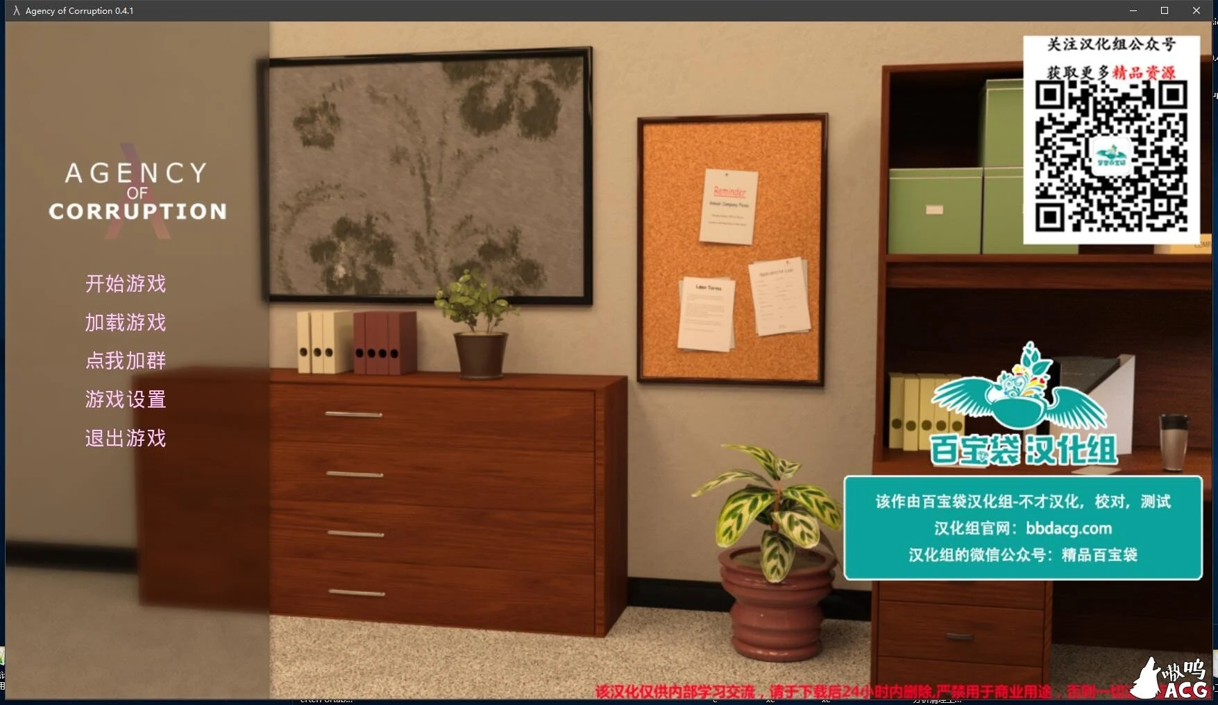 堕落代理人 v0.41 精翻汉化版 [欧美SLG] (PC+安卓) 【1G/新作】
